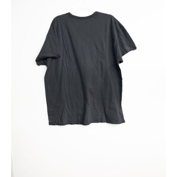 Mens V-Neck T-Shirt 2XL Gray Short Sleeve 100% Cotton Casual Top - Picture 5 of 8